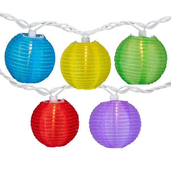 Northlight Chinese Lantern Patio Lights - Set of 10