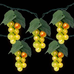 Northlight 5 Green Grape Cluster String Lights alternate view