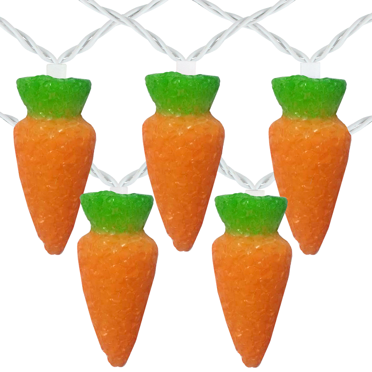 Northlight Seasonal 10 Count Orange Carrot Light Set