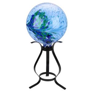 Northlight 12in. Curved Garden Gazing Ball Patio Stand alternate view