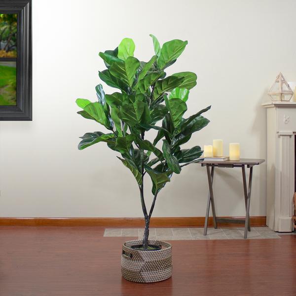 Northlight 4ft. Unlit Artificial Fiddle Leaf Fig Tree alternate view