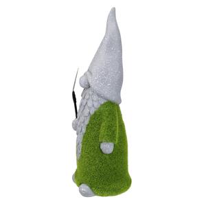Northlight 14in. Moss Covered Gnome with Shovel Statue alternate view