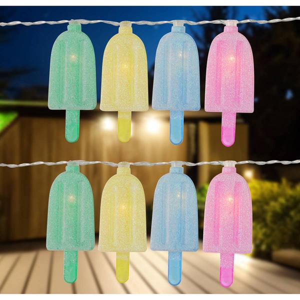 Northlight 10pk. 4.5ft. Ice Pop Summer LED String Lights alternate view