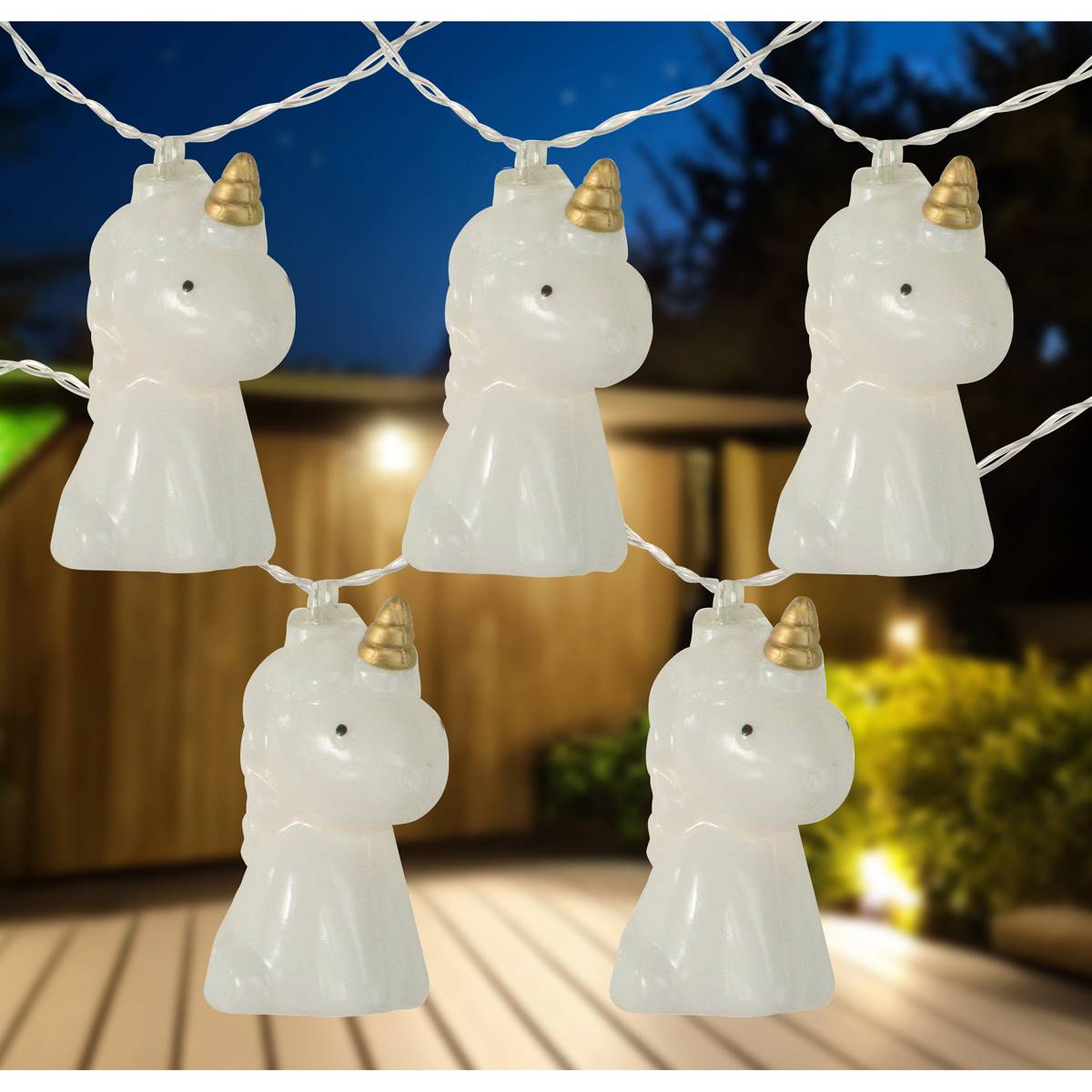 Northlight Seasonal 10pk. 4.5ft. Unicorn Summer LED String Lights