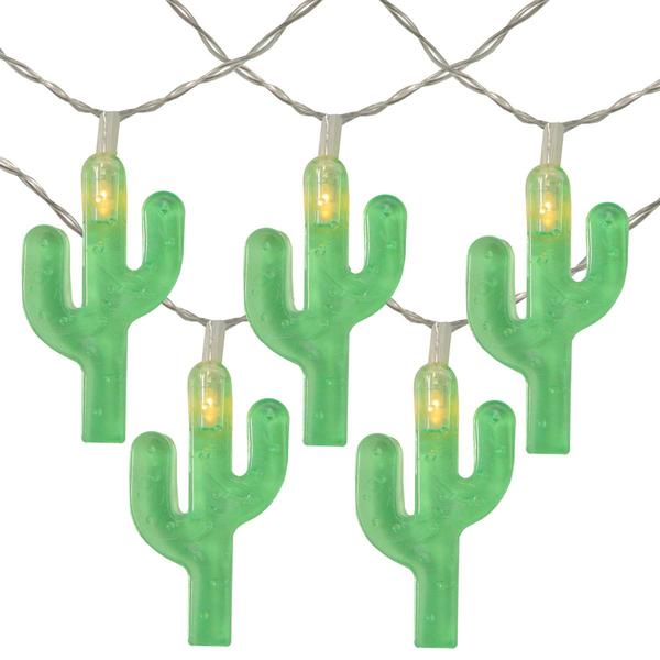 Northlight 10pk. 4.5ft. Cactus Summer LED String Lights