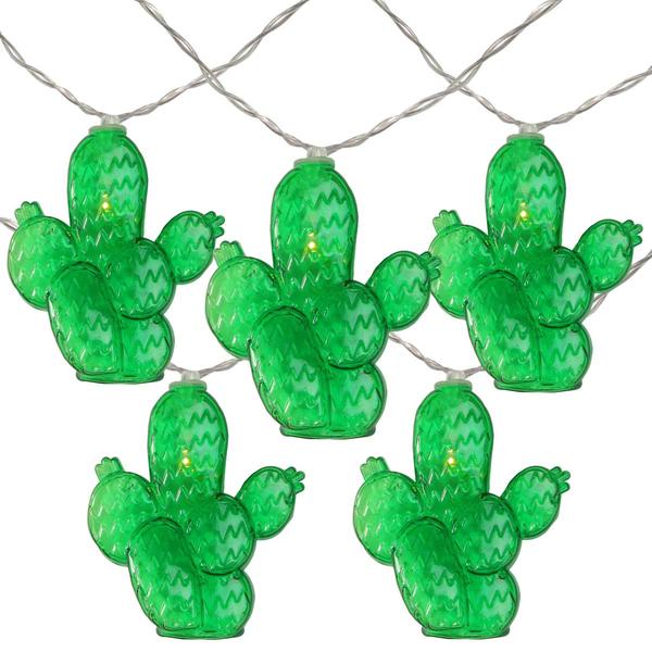 Northlight 10ct. Green Prickly Pear Cactus LED String Lights
