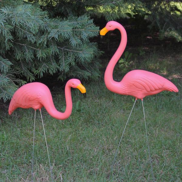Northlight Tropical Flamingo Lawn Stakes - Set of 2 alternate view