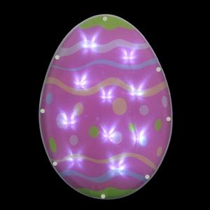 Northlight LED Pink Easter Egg Window Silhouette alternate view
