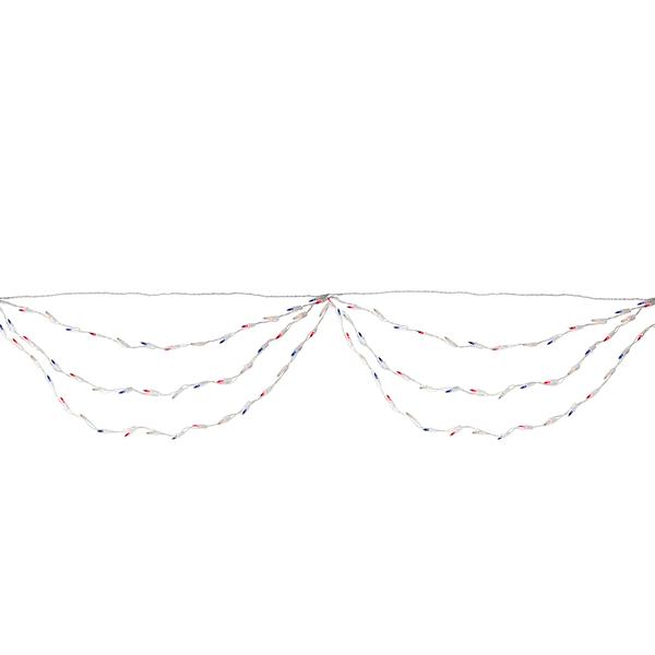 Northlight 100ct. Multi July 4th Mini Swag Light Set