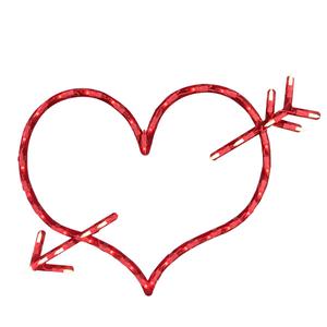 Northlight 17in. Valentine's Day Heart Window Decor alternate view