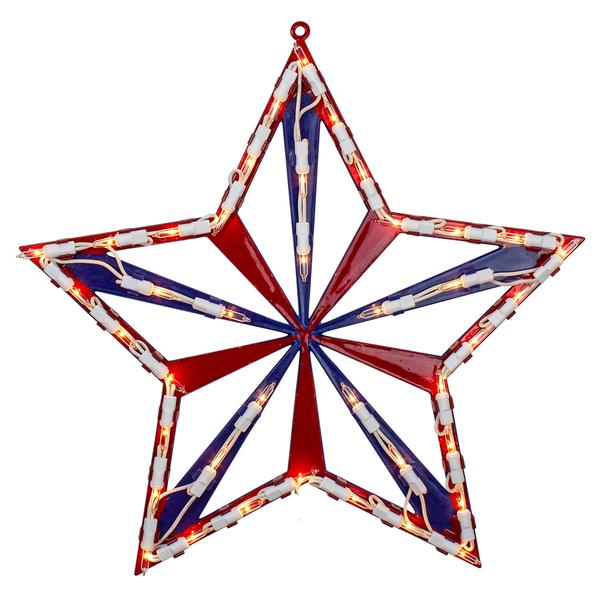 Northlight 14in. 4th of July Star Window Silhouette