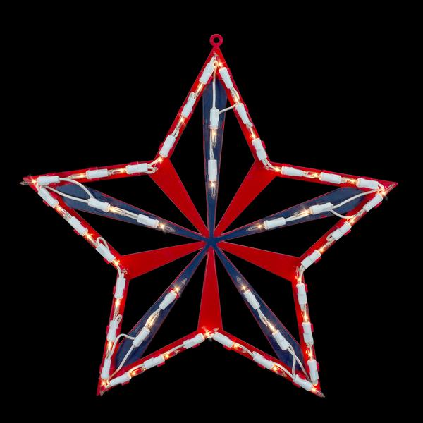 Northlight 14in. 4th of July Star Window Silhouette alternate view