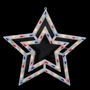 Northlight 17in. Patriotic Star Window Silhouette alternate view