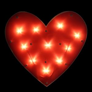 Northlight Lighted Red Heart Window Silhouette alternate view