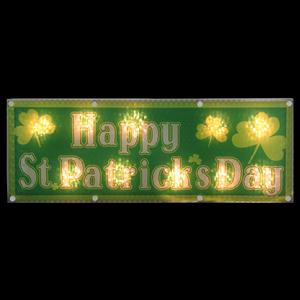 Northlight 17in. Lighted Holographic Happy St. Patrick's Day alternate view