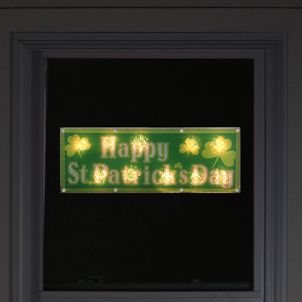 Northlight Seasonal Happy St. Patrick's Day Window Silhouette