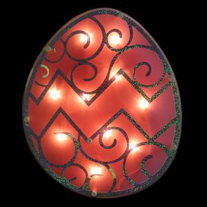 Northlight Pink Easter Egg Window Silhouette Decoration alternate view