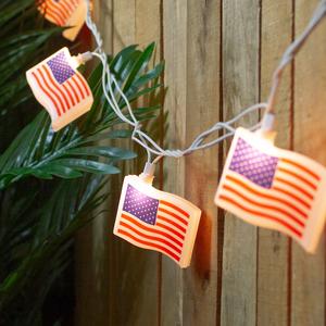 Northlight 10ct. American Flag July 4th Light Set alternate view