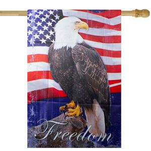 Northlight Bald Eagle Freedom Outdoor House Flag alternate view