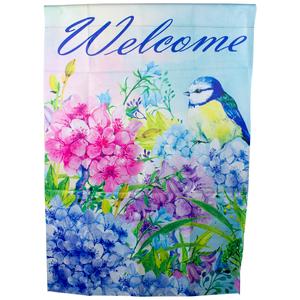 Northlight Welcome Bird Outdoor House Flag