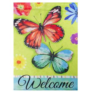 Northlight Welcome Butterflies Garden Flag