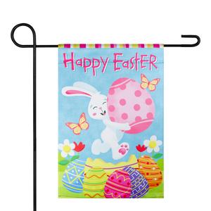 Northlight Happy Easter Bunny with Eggs Garden Flag alternate view