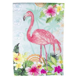 Northlight Tropical Flamingo Spring Garden Flag alternate view
