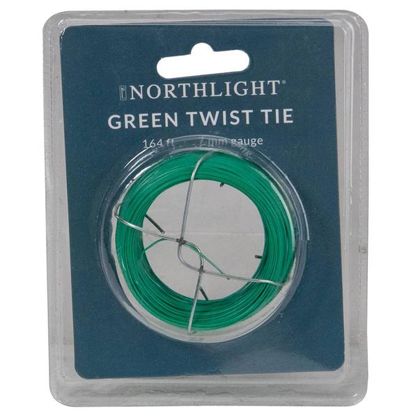 Northlight 164ft. Green All Purpose Twist Ties