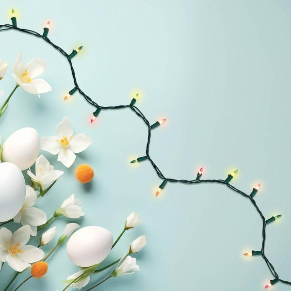 Northlight 7ft. Pastel Mini Easter Light Set alternate view