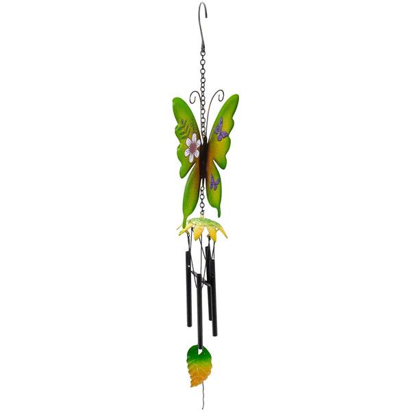 Northlight 15.7in. Metal Butterfly Garden Wind Chimes alternate view