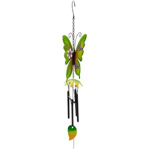 Northlight 15.7in. Metal Butterfly Garden Wind Chimes alternate view