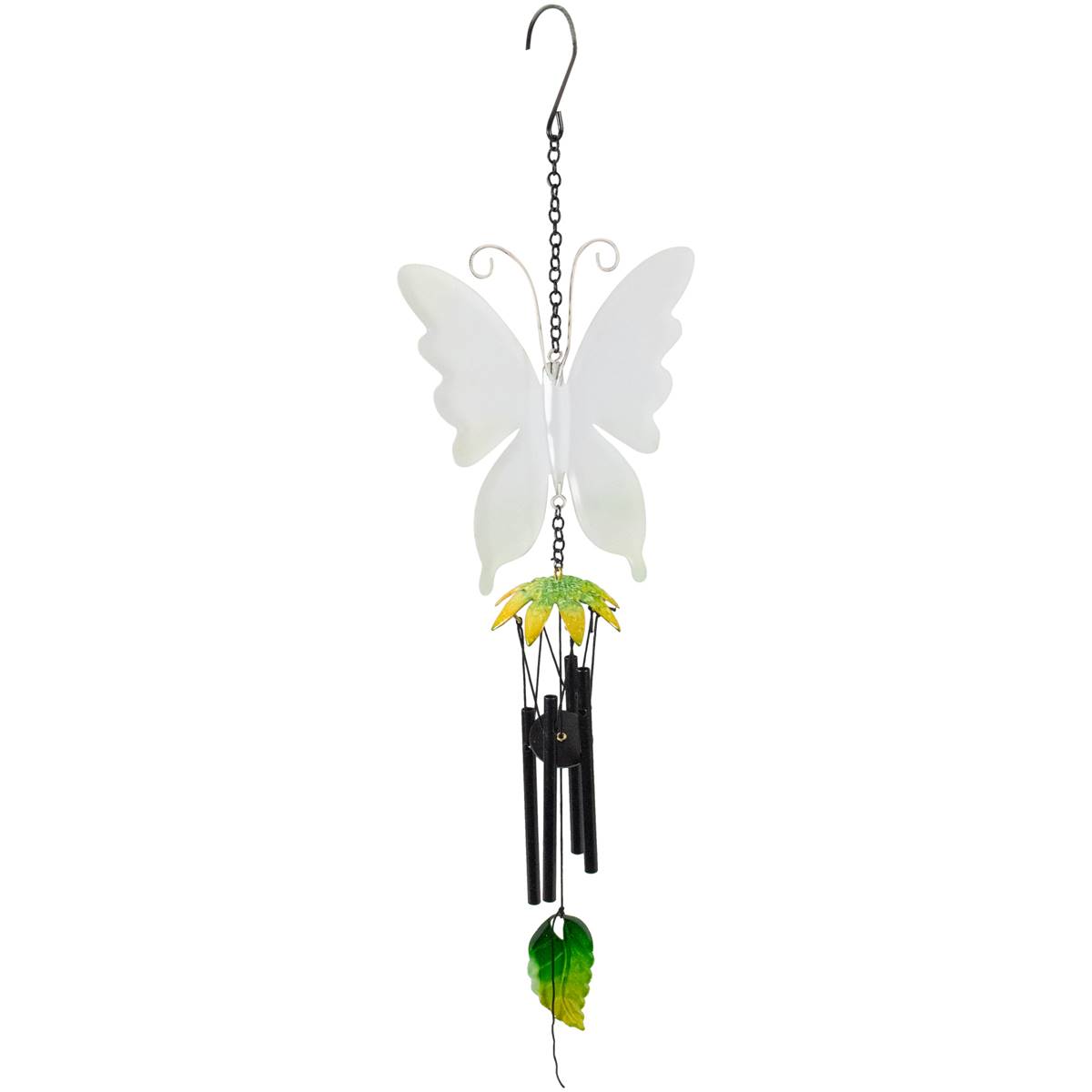 Northlight Seasonal 15.7in. Metal Butterfly Garden Wind Chimes