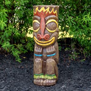 Northlight Solar Polynesian Fire Tiki Statue alternate view