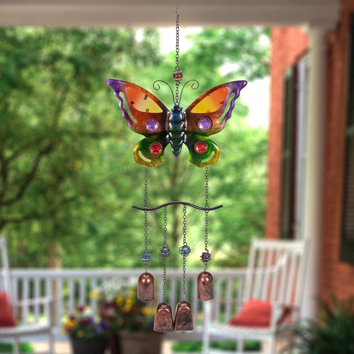 Northlight Seasonal 24in. Butterfly Outdoor Garden Windchime