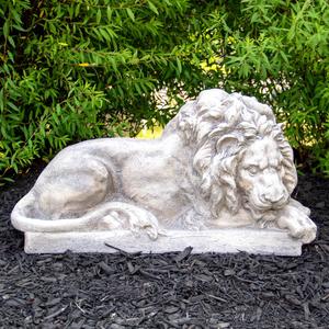 Northlight 22in. Lying Down Lion Outdoor Garden Statue alternate view