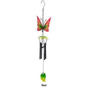 Northlight 19in. Metal Butterfly Garden Wind Chimes alternate view