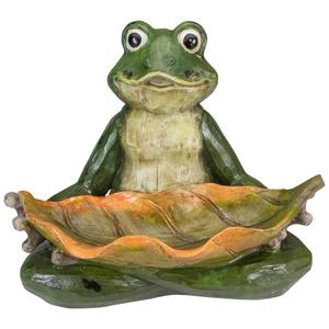Northlight 14in. Frog Birdfeeder Outdoor Garden Statue