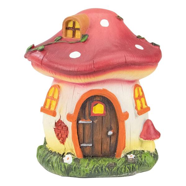 Northlight Mushroom House Outdoor Garden Statue