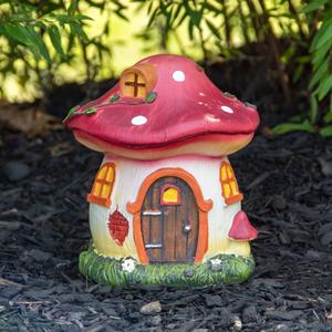 Northlight Mushroom House Outdoor Garden Statue alternate view