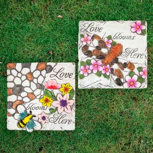 Northlight Love Blooms Here Garden Stones - Set of 2 alternate view