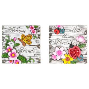 Northlight Welcome Friends Garden Stones - Set of 2