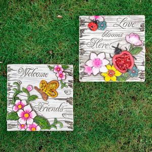 Northlight Welcome Friends Garden Stones - Set of 2 alternate view