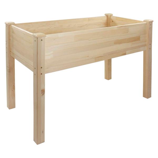 Northlight 4ft. Raised Garden Bed Planter Box - Natural