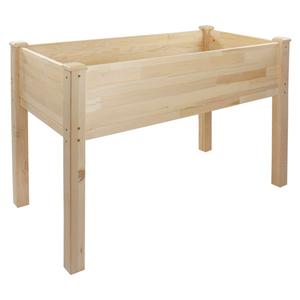 Northlight 4ft. Raised Garden Bed Planter Box - Natural