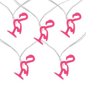 Northlight 10-Count LED Pink Flamingo Fairy Lights