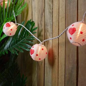 Northlight 10ct. Valentine's Day Heart Paper Lanterns alternate view