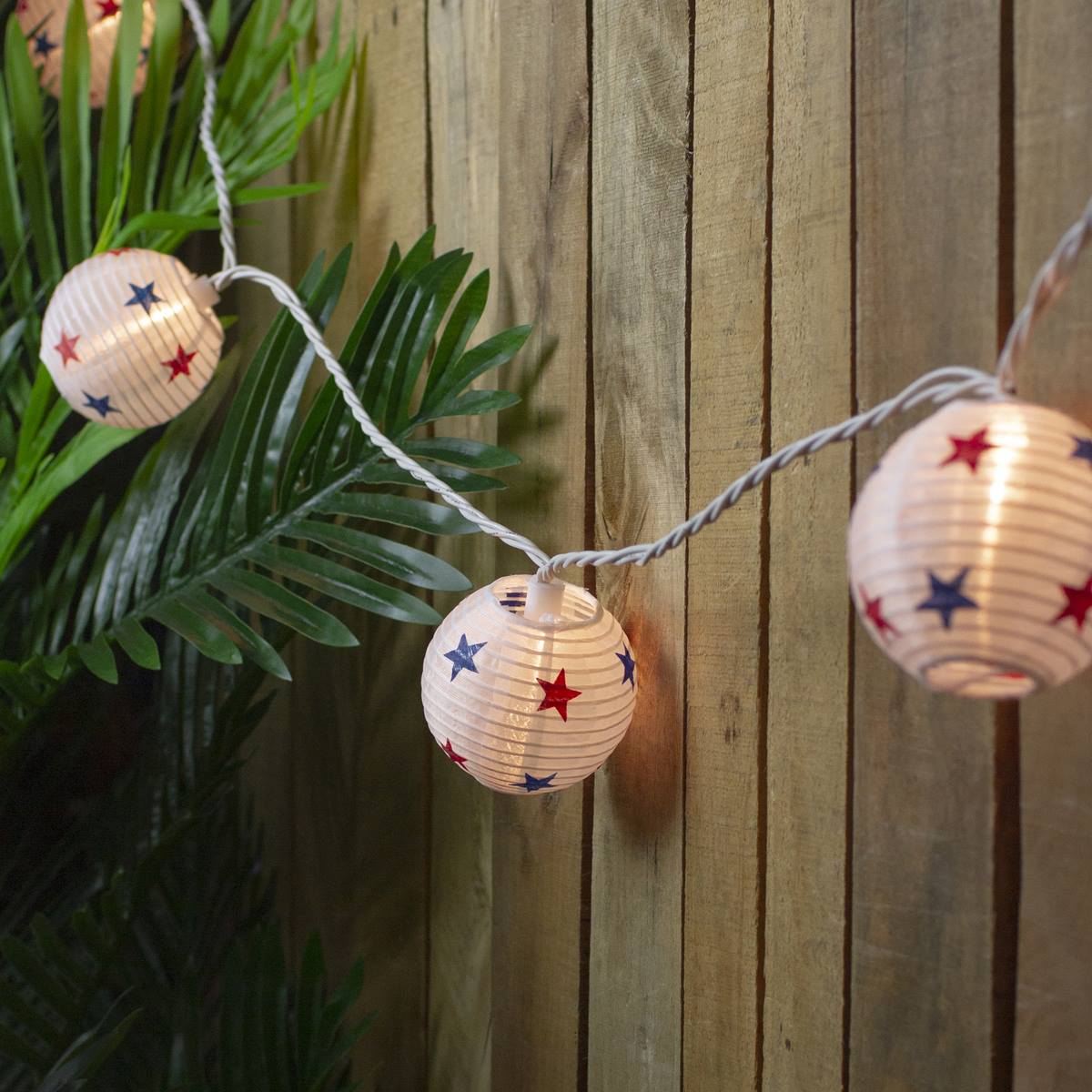 Northlight Seasonal Star Paper Lantern Lights - 10 Count