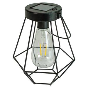 Northlight 7.5in. Geometric Hanging Solar Lantern alternate view