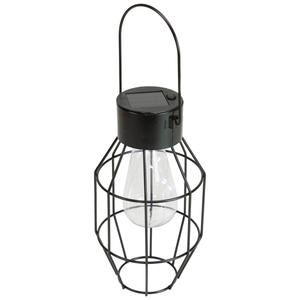 Northlight 9.5in. Geometric Oblong Solar Lantern