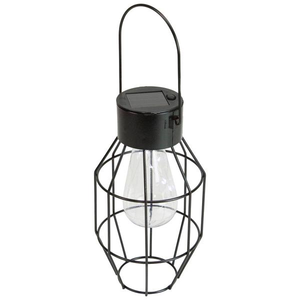 Northlight 9.5in. Geometric Oblong Solar Lantern